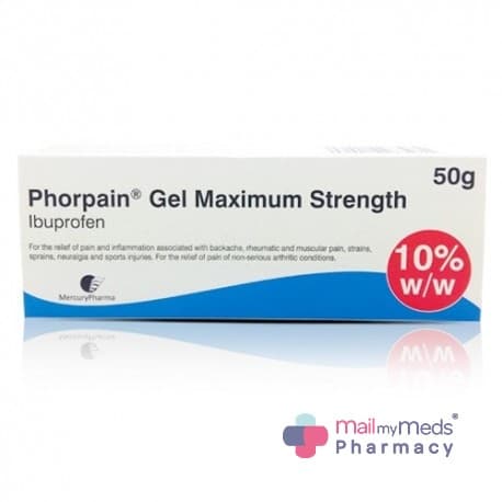 Phorpain (Ibuprofen) Max Strength 10% Gel
